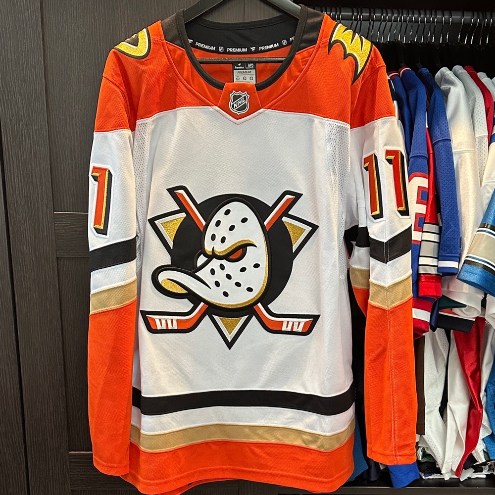 Trevor Zegras Anaheim Ducks Fanatics Away Premium Jersey - White